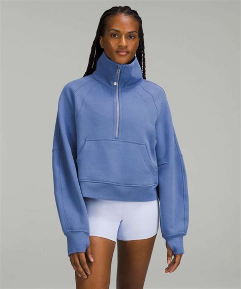 lululemon funnel neck half zip.